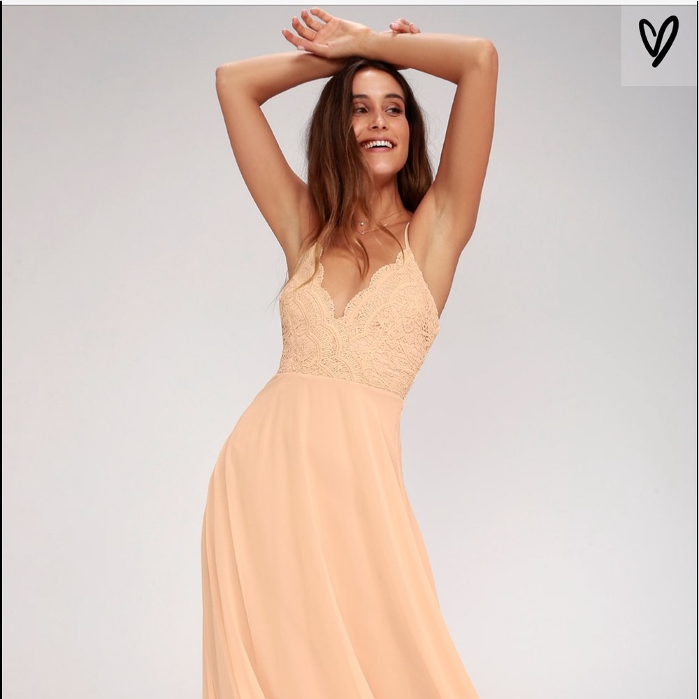 COPY - Lulus Madalyn Blush Maxi Dress